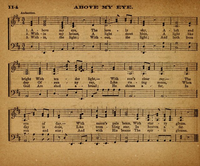The Morning Stars Sang Together: a book of religious songs for Sunday schools and the home circle page 115