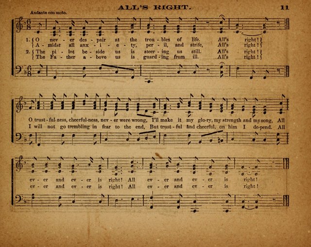 The Morning Stars Sang Together: a book of religious songs for Sunday schools and the home circle page 12