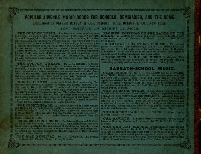 The Morning Stars Sang Together: a book of religious songs for Sunday schools and the home circle page 133