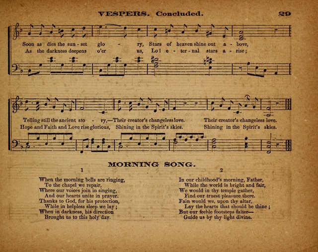 The Morning Stars Sang Together: a book of religious songs for Sunday schools and the home circle page 30