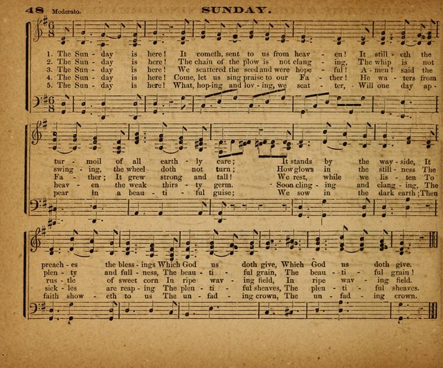 The Morning Stars Sang Together: a book of religious songs for Sunday schools and the home circle page 49
