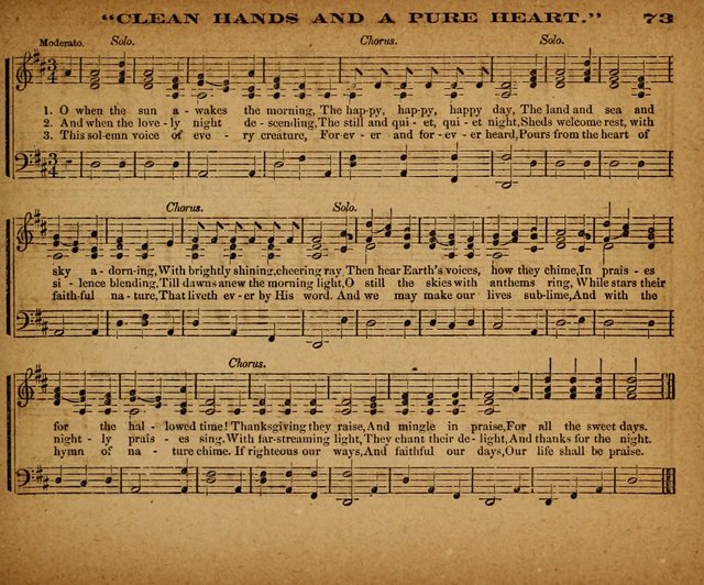 The Morning Stars Sang Together: a book of religious songs for Sunday schools and the home circle page 74