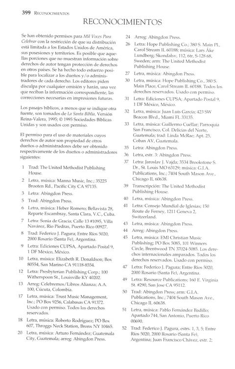 Mil Voces para Celebrar: Himnario Metodista page 588