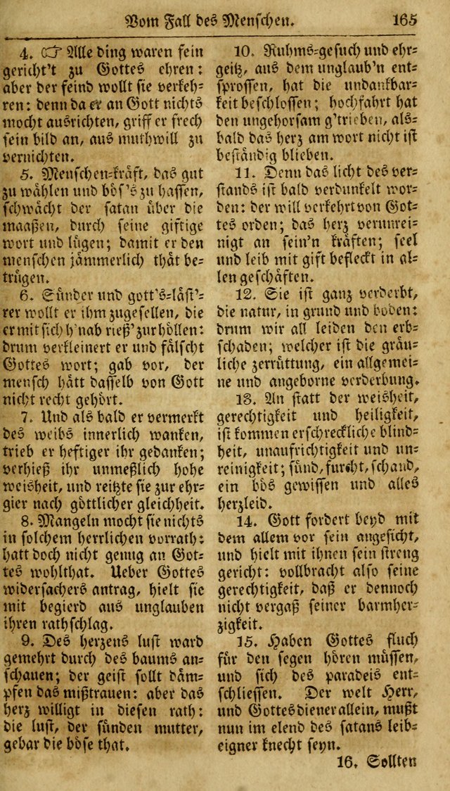Neueingerichtetes Gesang-Buch, enthaltend eine Sammlung (mehrentheils alter) erbaulicher Lieder,  nach den Hauptstücken der christlichen Lehre und Glaubens eingetheilet page 183