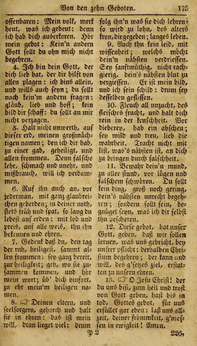 Neueingerichtetes Gesang-Buch, enthaltend eine Sammlung (mehrentheils alter) erbaulicher Lieder,  nach den Hauptstücken der christlichen Lehre und Glaubens eingetheilet page 191