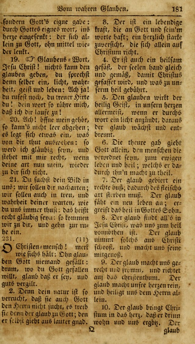 Neueingerichtetes Gesang-Buch, enthaltend eine Sammlung (mehrentheils alter) erbaulicher Lieder,  nach den Hauptstücken der christlichen Lehre und Glaubens eingetheilet page 199