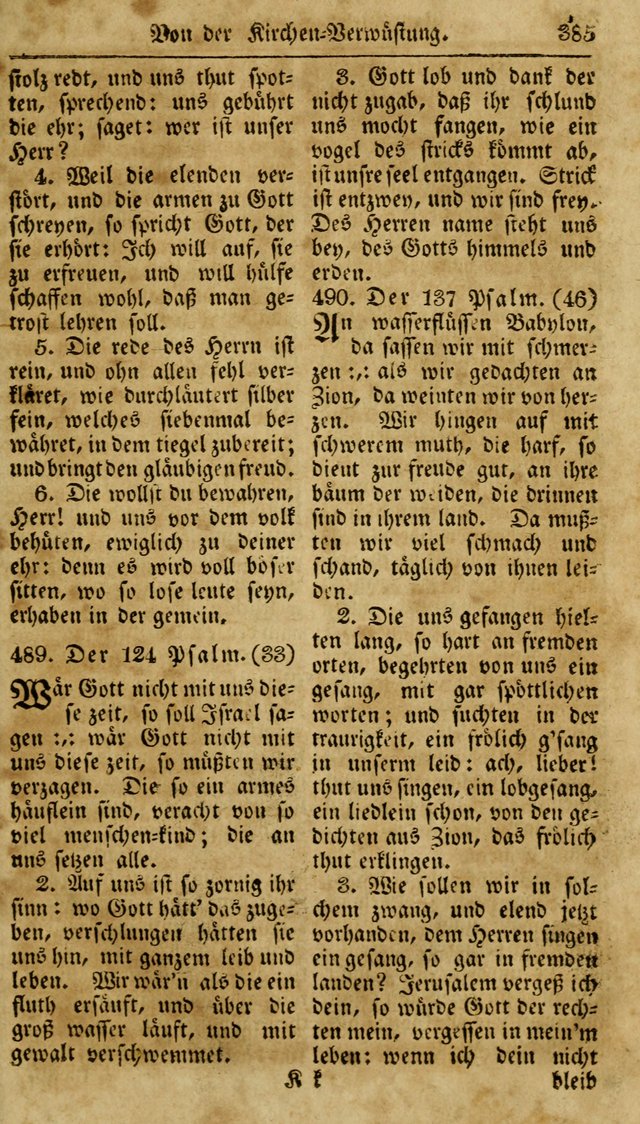 Neueingerichtetes Gesang-Buch, enthaltend eine Sammlung (mehrentheils alter) erbaulicher Lieder,  nach den Hauptstücken der christlichen Lehre und Glaubens eingetheilet page 403