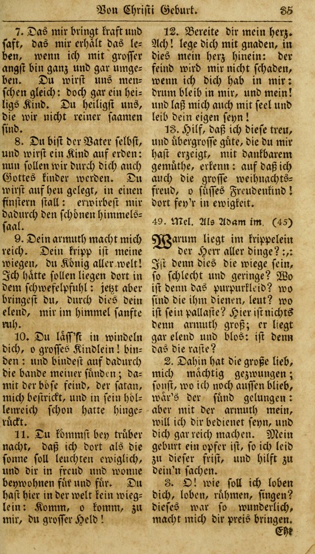 Neueingerichtetes Gesang-Buch, enthaltend eine Sammlung (mehrentheils alter) erbaulicher Lieder,  nach den Hauptstücken der christlichen Lehre und Glaubens eingetheilet page 53