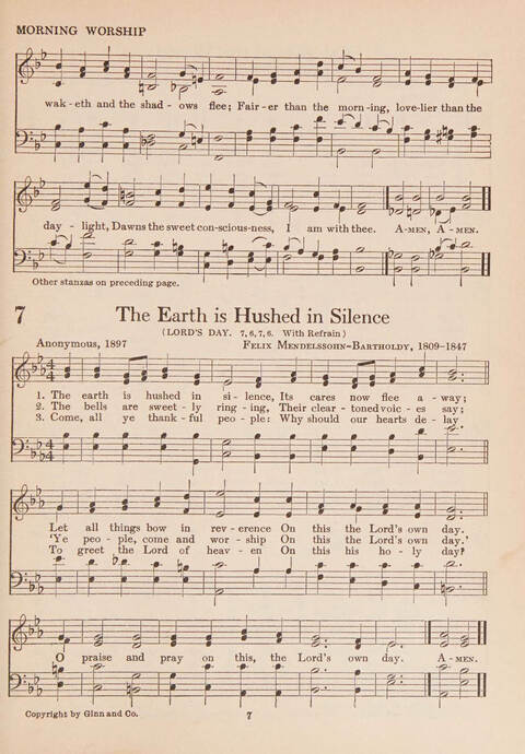 The New Hymnal for American Youth page 7