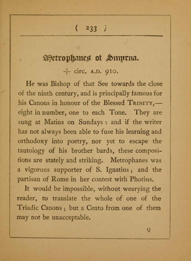 Hymns of the Eastern Church (5th ed.) page 233