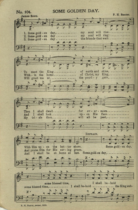 New Perfect Praise: for Sunday-schools, singing-schools, revivals, conventions and general use in Christian work and worship page 104