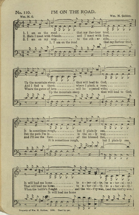 New Perfect Praise: for Sunday-schools, singing-schools, revivals, conventions and general use in Christian work and worship page 110
