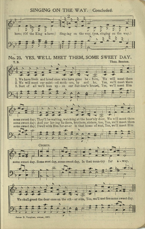 New Perfect Praise: for Sunday-schools, singing-schools, revivals, conventions and general use in Christian work and worship page 23