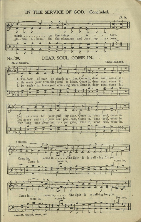New Perfect Praise: for Sunday-schools, singing-schools, revivals, conventions and general use in Christian work and worship page 29