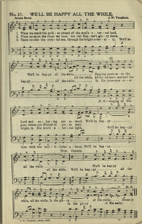 New Perfect Praise: for Sunday-schools, singing-schools, revivals, conventions and general use in Christian work and worship page 37