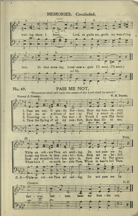 New Perfect Praise: for Sunday-schools, singing-schools, revivals, conventions and general use in Christian work and worship page 49