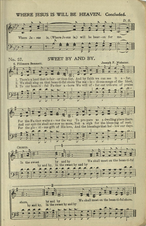 New Perfect Praise: for Sunday-schools, singing-schools, revivals, conventions and general use in Christian work and worship page 57