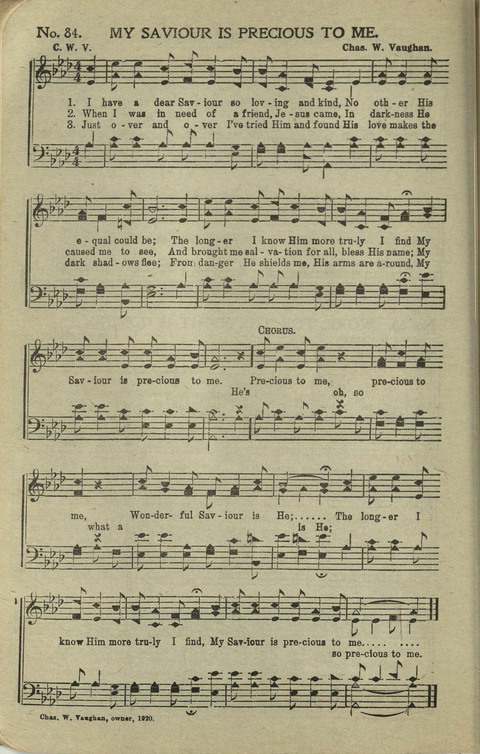 New Perfect Praise: for Sunday-schools, singing-schools, revivals, conventions and general use in Christian work and worship page 84