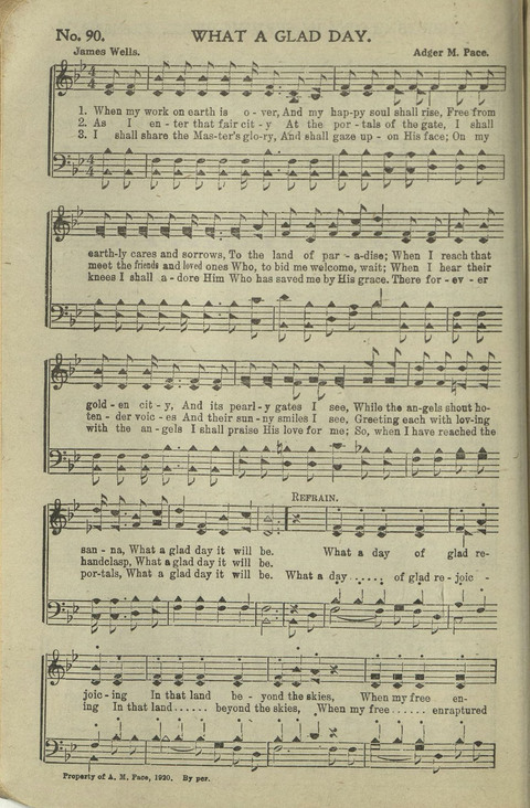 New Perfect Praise: for Sunday-schools, singing-schools, revivals, conventions and general use in Christian work and worship page 90