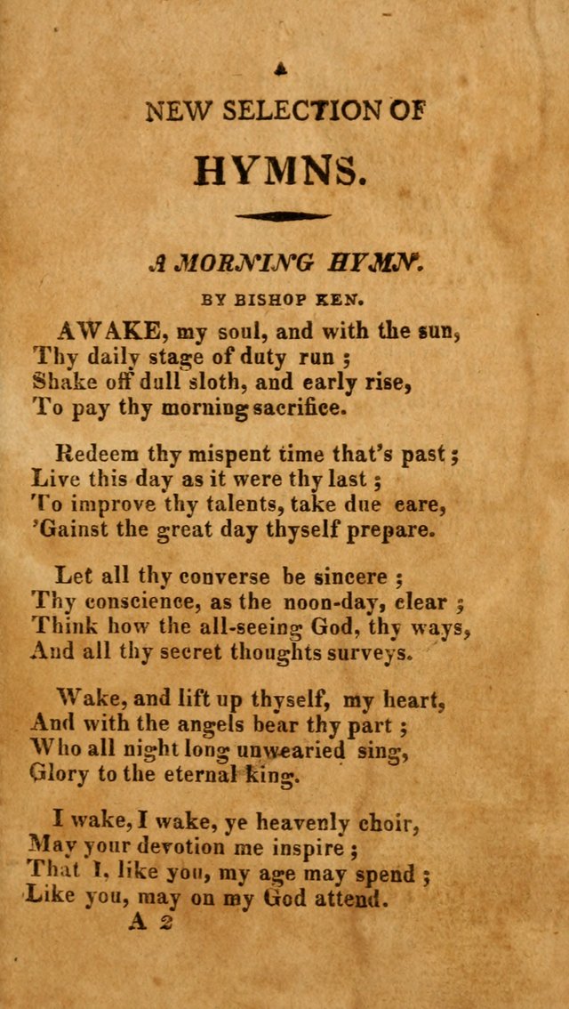 A New Selection of Hymns: collected from various authors page 3