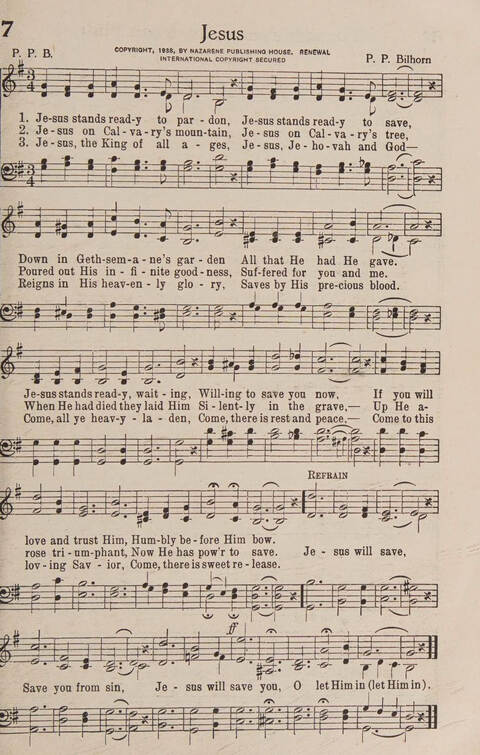 New Sacred Solos and Duets: for use by singing evangelists, gospel singers, choirs, mixed quartets, glee clubs and similar organizations page 7