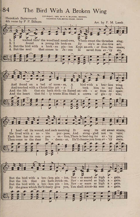 New Sacred Solos and Duets: for use by singing evangelists, gospel singers, choirs, mixed quartets, glee clubs and similar organizations page 85