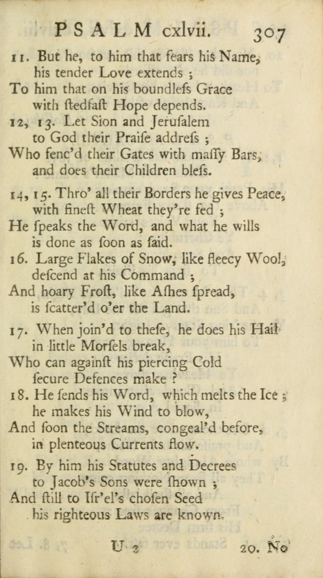 A New Version of the Psalms of David: Fitted to the Tunes Used in Churches page 307