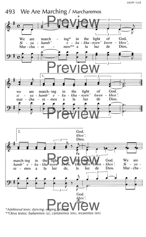 Oramos Cantando = We Pray In Song page 489