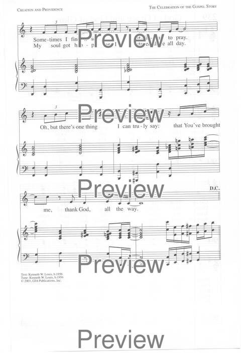One Lord, One Faith, One Baptism: an African American ecumenical hymnal page 366