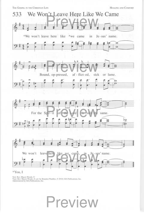 One Lord, One Faith, One Baptism: an African American ecumenical hymnal page 855