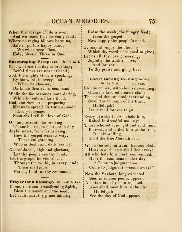 Ocean Melodies, and Seamen
