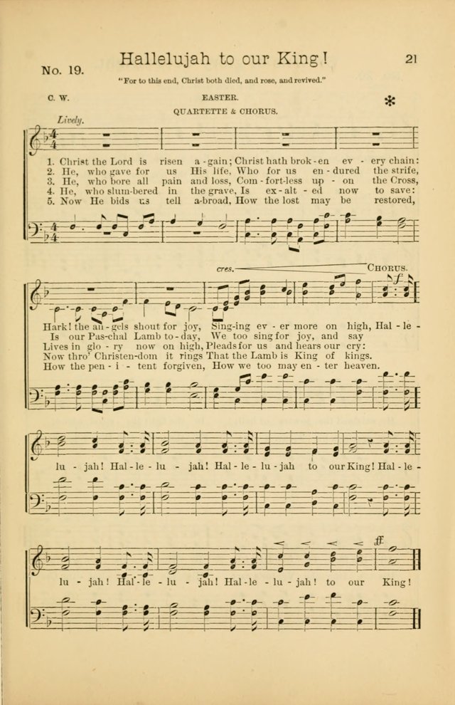 Our Sunday School: for the Sunday school and social meetings page 21