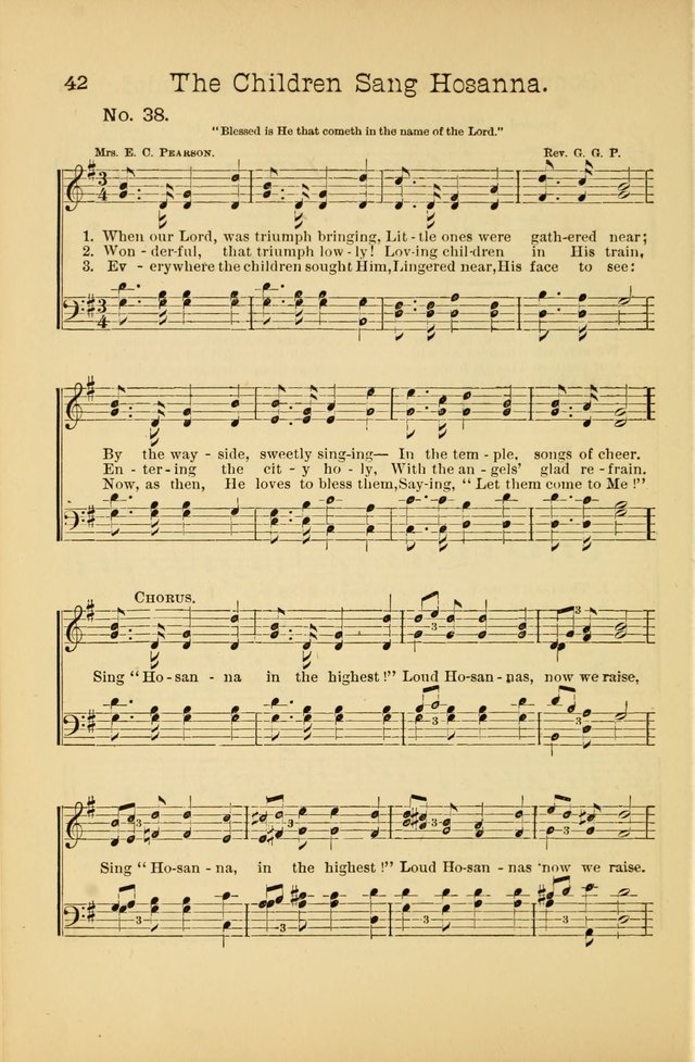 Our Sunday School: for the Sunday school and social meetings page 42