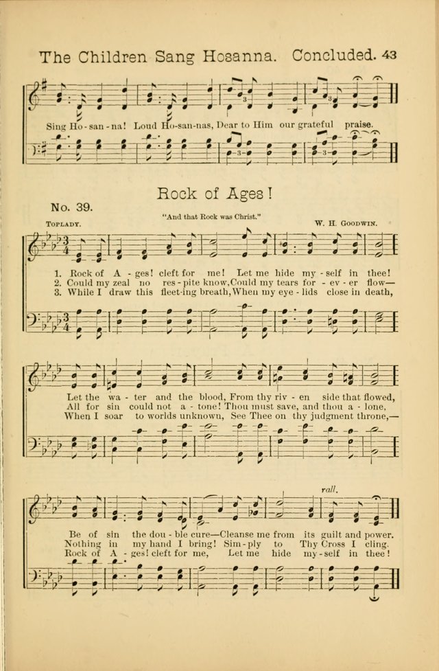 Our Sunday School: for the Sunday school and social meetings page 43