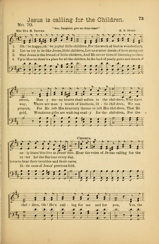 Our Sunday School: for the Sunday school and social meetings page 73