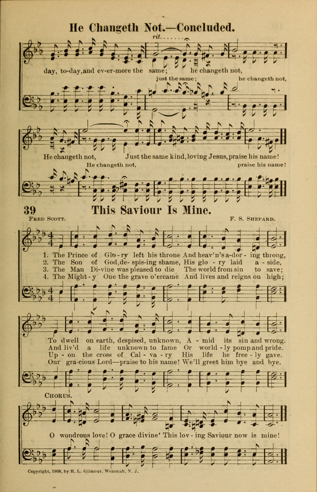The Old Story in Song Number Two page 39