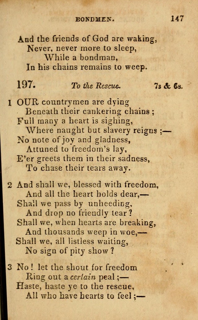 Oberlin social & sabbath school hymn book page 147
