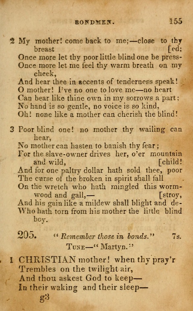 Oberlin social & sabbath school hymn book page 155