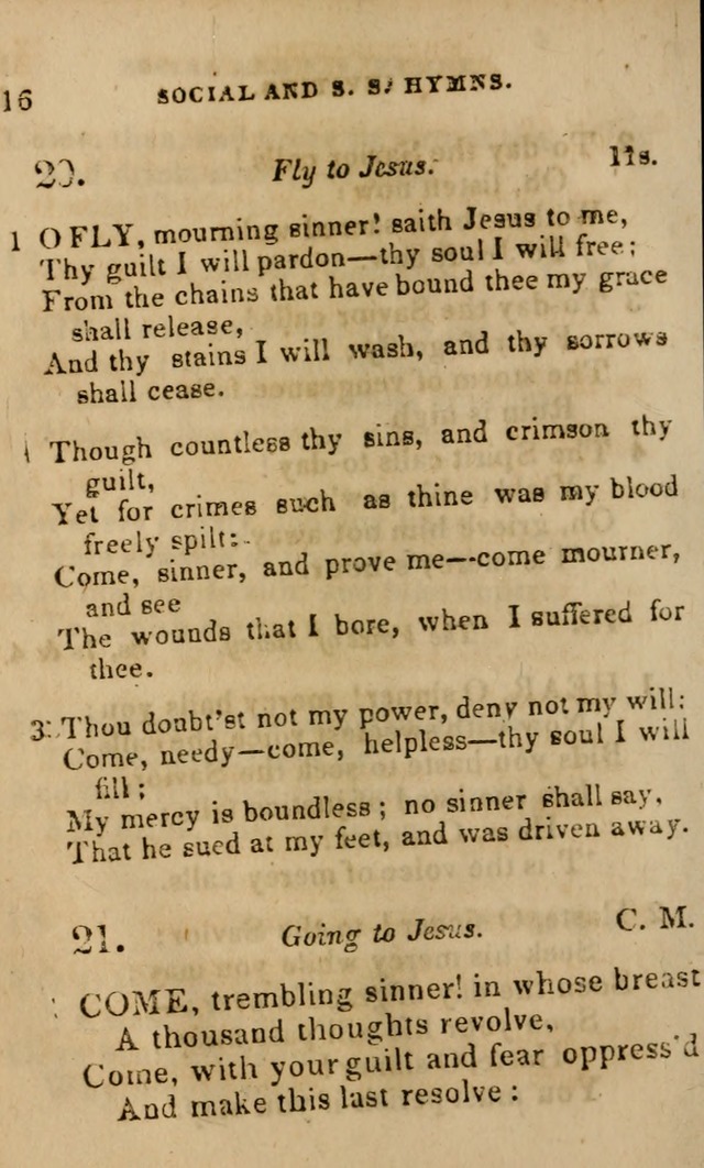 Oberlin social & sabbath school hymn book page 16