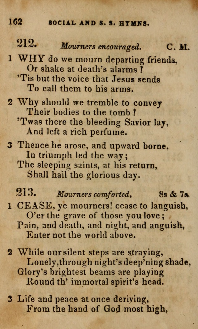 Oberlin social & sabbath school hymn book page 162