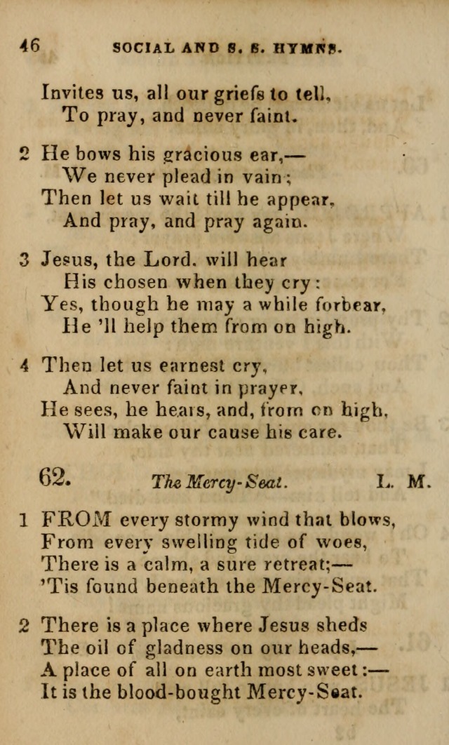 Oberlin social & sabbath school hymn book page 46