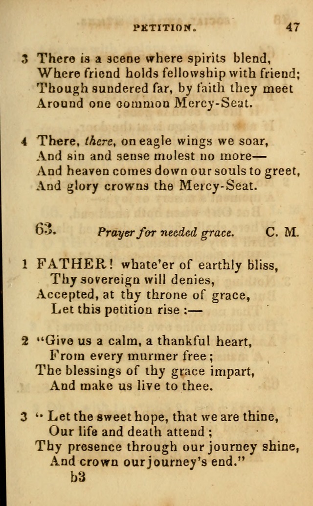 Oberlin social & sabbath school hymn book page 47