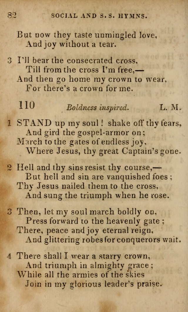 Oberlin social & sabbath school hymn book page 82