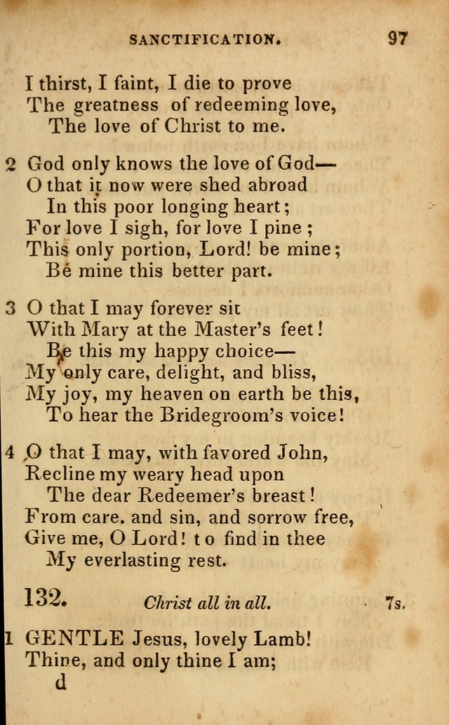 Oberlin social & sabbath school hymn book page 97