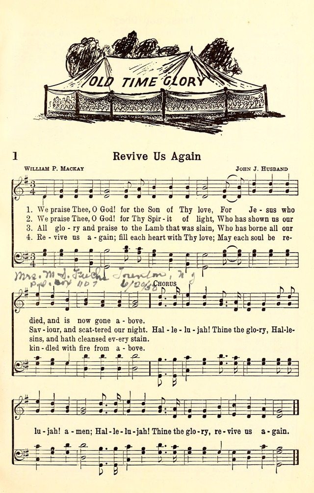 Old Time Glory page 1