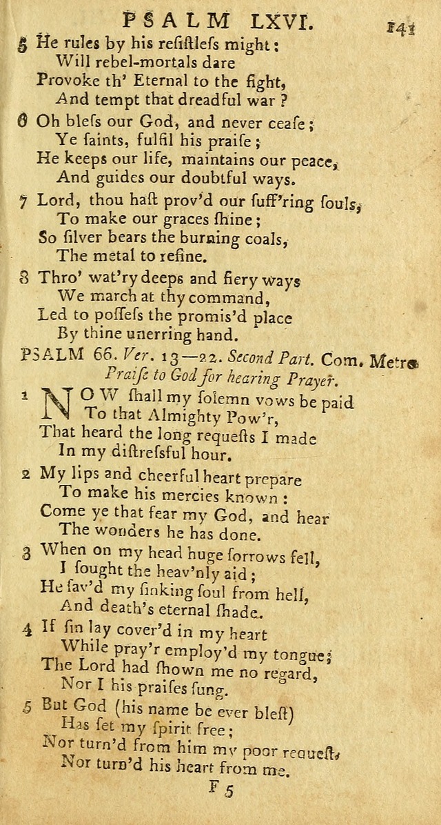 Psalms: carefully suited to the Christian worship in the United States of America: being an improvement of the old versions of the Psalms of David page 117