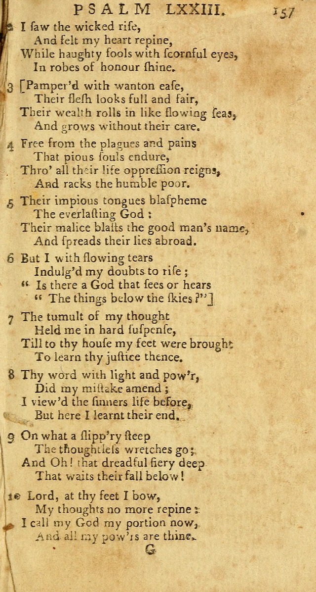 Psalms: carefully suited to the Christian worship in the United States of America: being an improvement of the old versions of the Psalms of David page 133