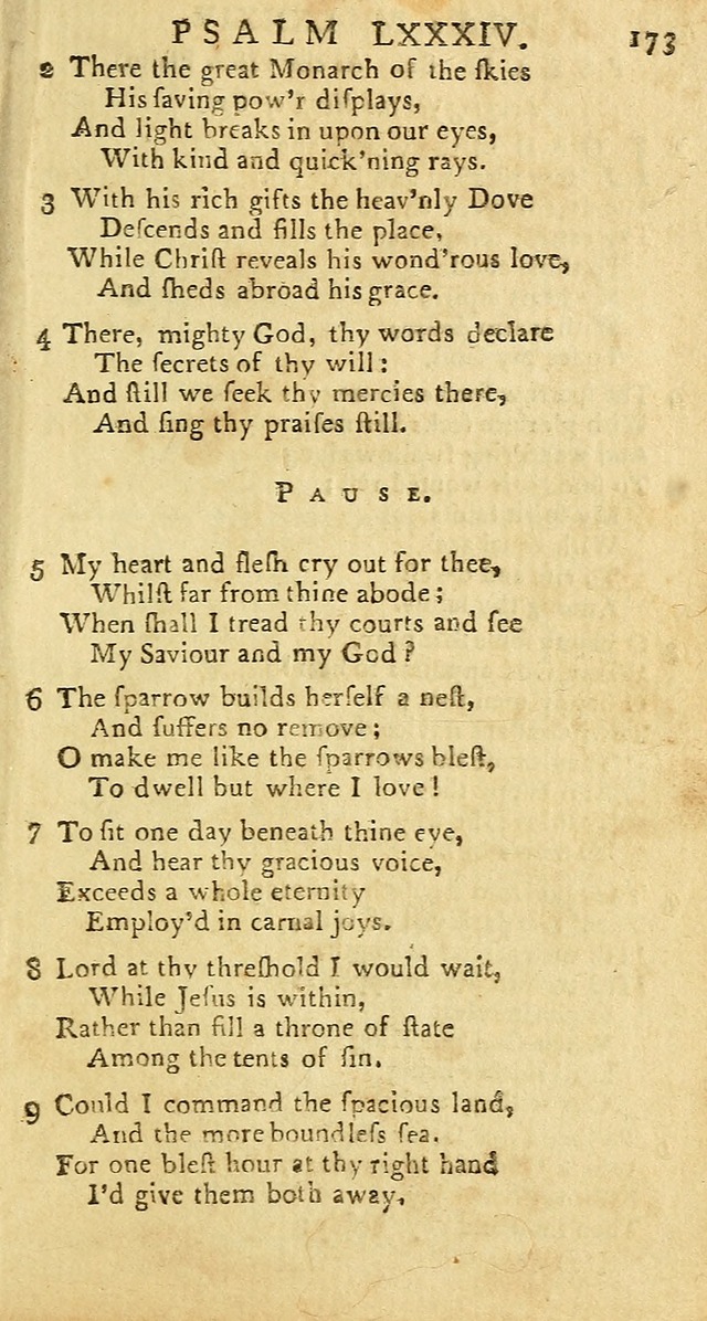 Psalms: carefully suited to the Christian worship in the United States of America: being an improvement of the old versions of the Psalms of David page 149