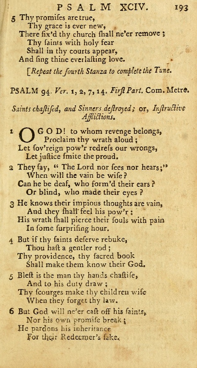 Psalms: carefully suited to the Christian worship in the United States of America: being an improvement of the old versions of the Psalms of David page 169
