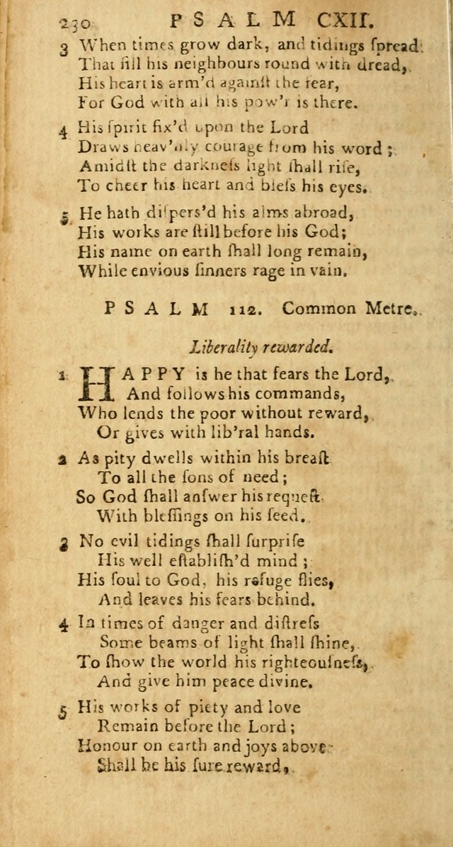Psalms: carefully suited to the Christian worship in the United States of America: being an improvement of the old versions of the Psalms of David page 206
